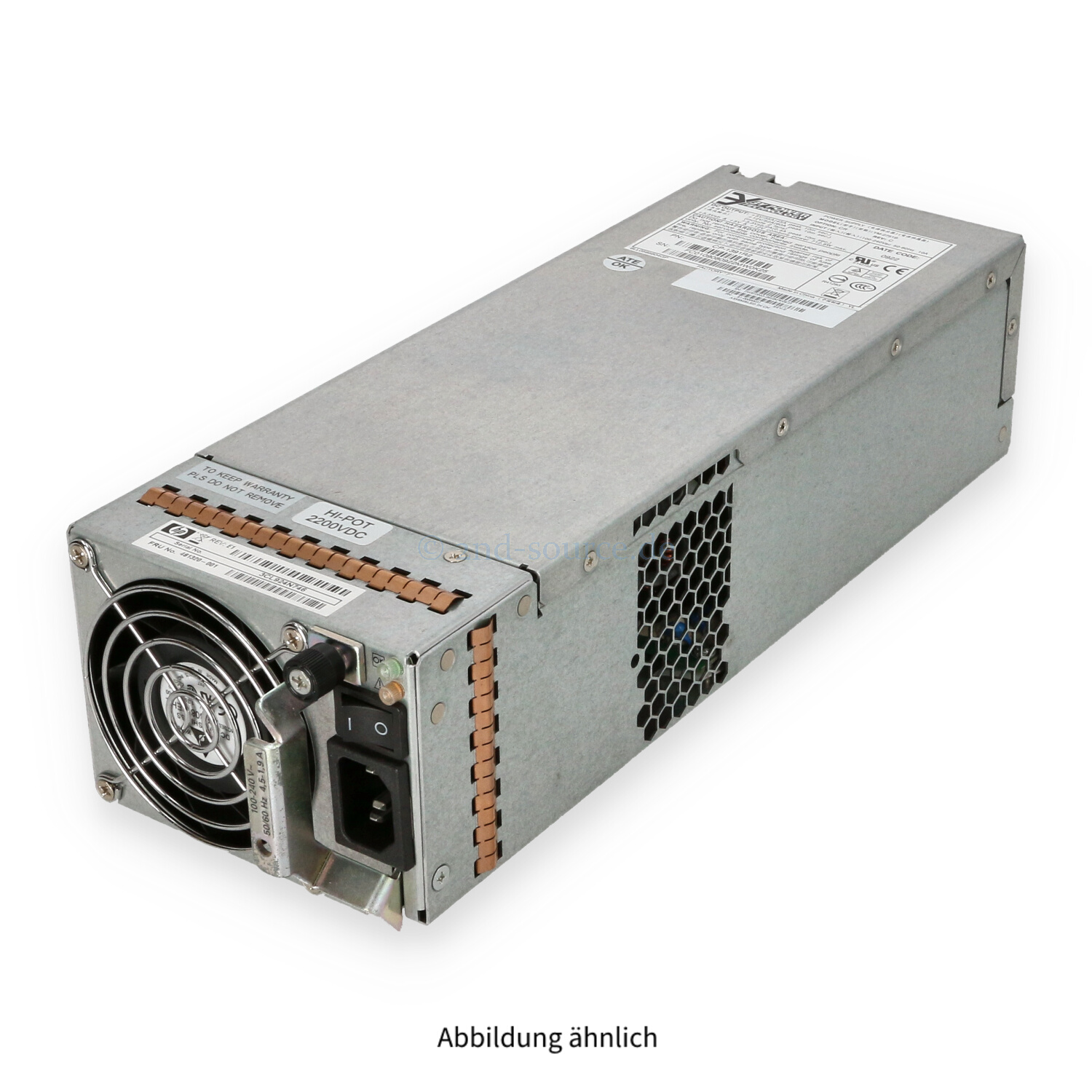 HPE StorageWorks 595W Power Supply MSA2000 481320-001