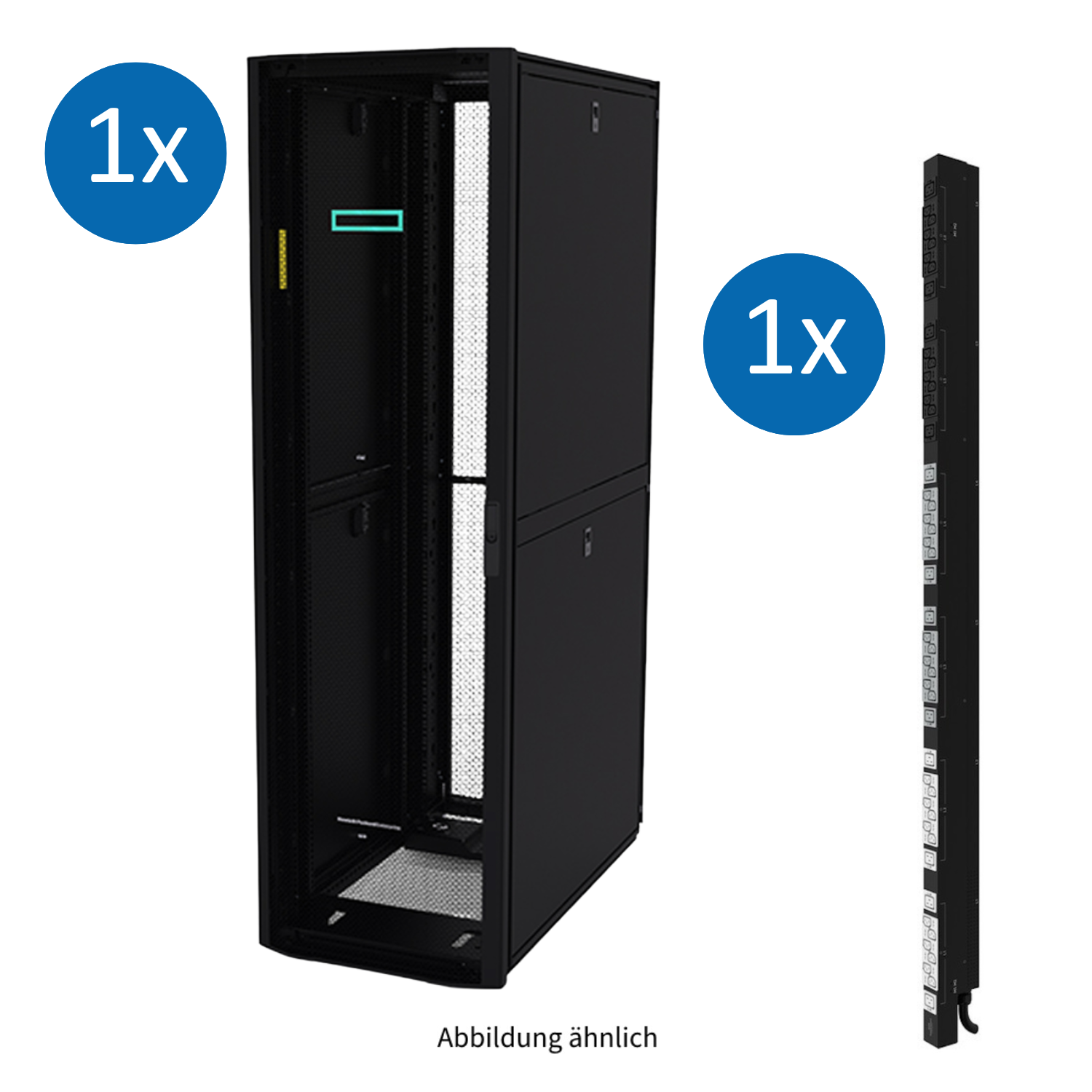 HPE G2 42U 600x1075mm Kitted Advanced Rack + Side Panels inkl. 1x 7.3kVA 32A 36x C13 6x C19 PDU P9K07A 872528-001 P9Q46A