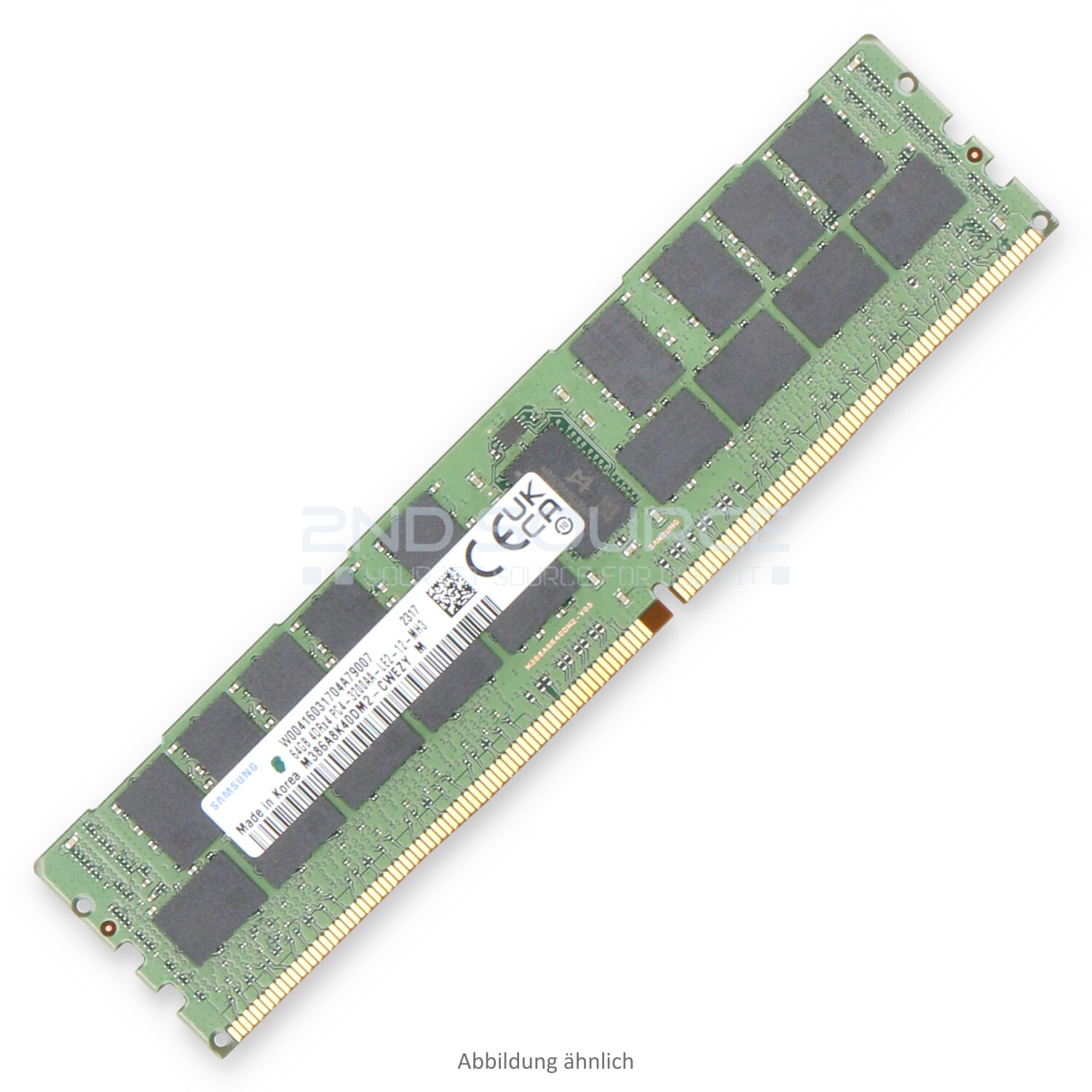 Samsung 64GB PC4-25600 LRDIMM Quad Rank x4 (DDR4-3200) Load Reduced ECC M386A8K40DM2-CWE PY-ME64EH