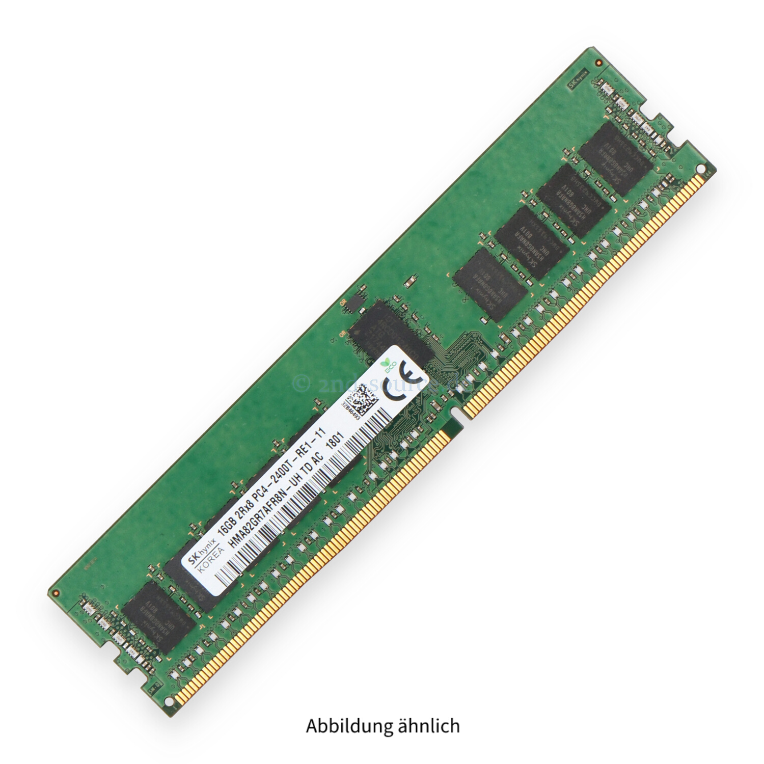 Hynix 16GB PC4-19200T DIMM Dual Rank x8 (DDR4-2400) Registered ECC HMA82GR7AFR8N-UH