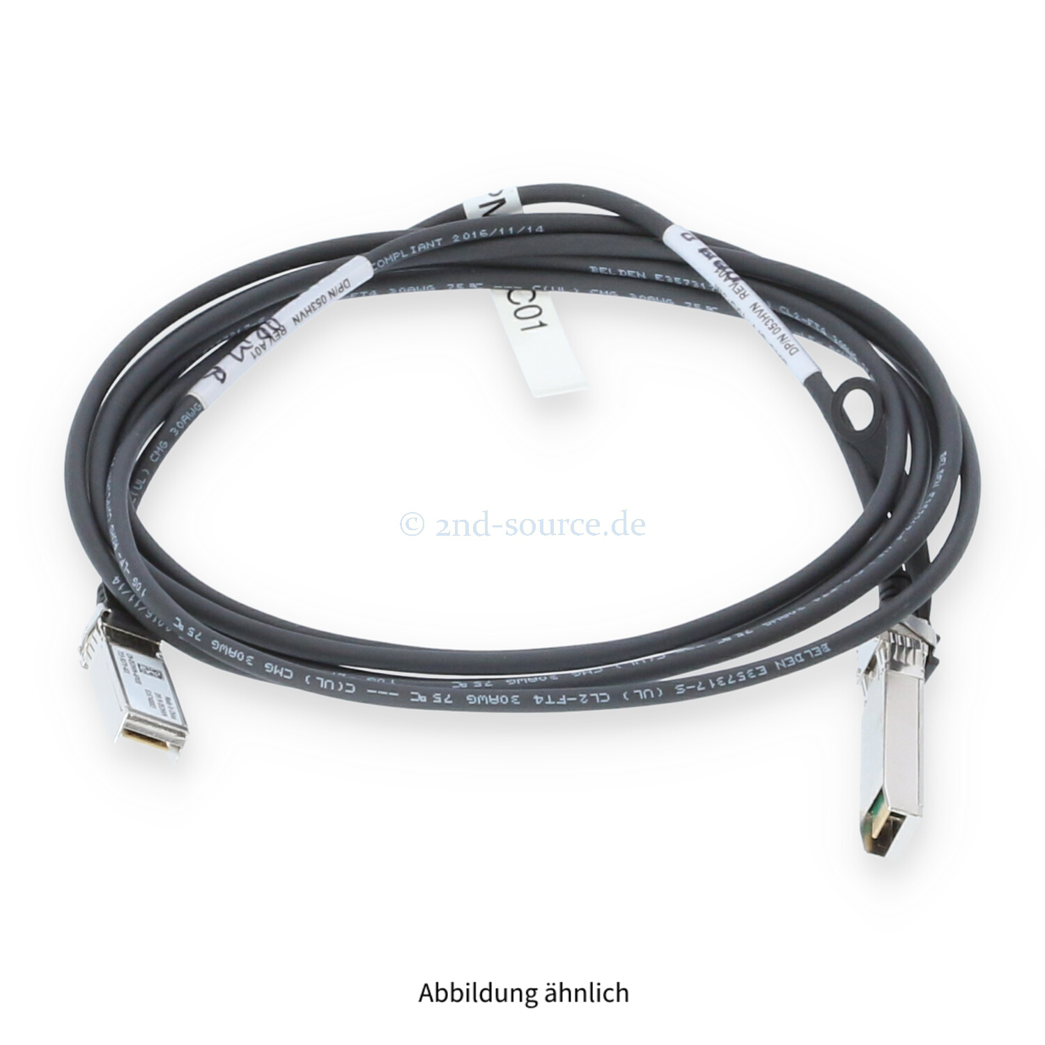 Dell Force10 3.0m SFP+ to SFP+ 10GbE DAC Direct Attach Copper Cable 53HVN 053HVN