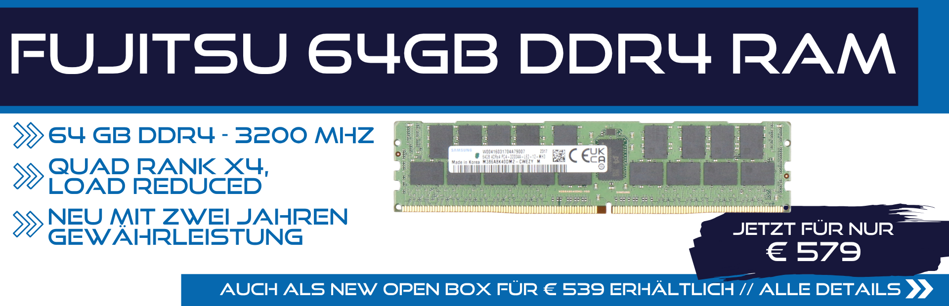 Fujitsu 64GB DDR4 RAM