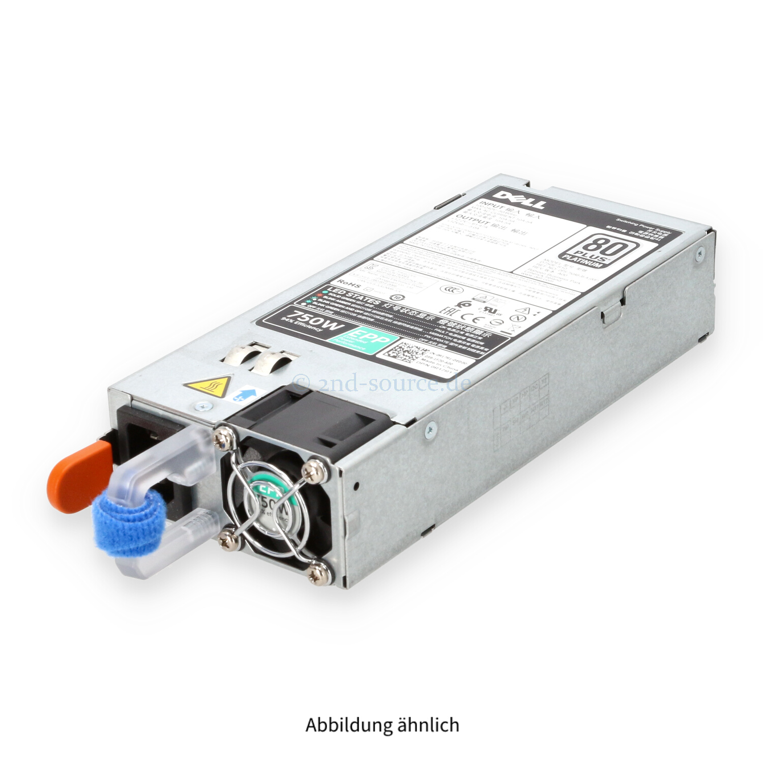 Dell 750W Reverse Airflow 80 Plus Platinum HotPlug Power Supply R17R1 0R17R1