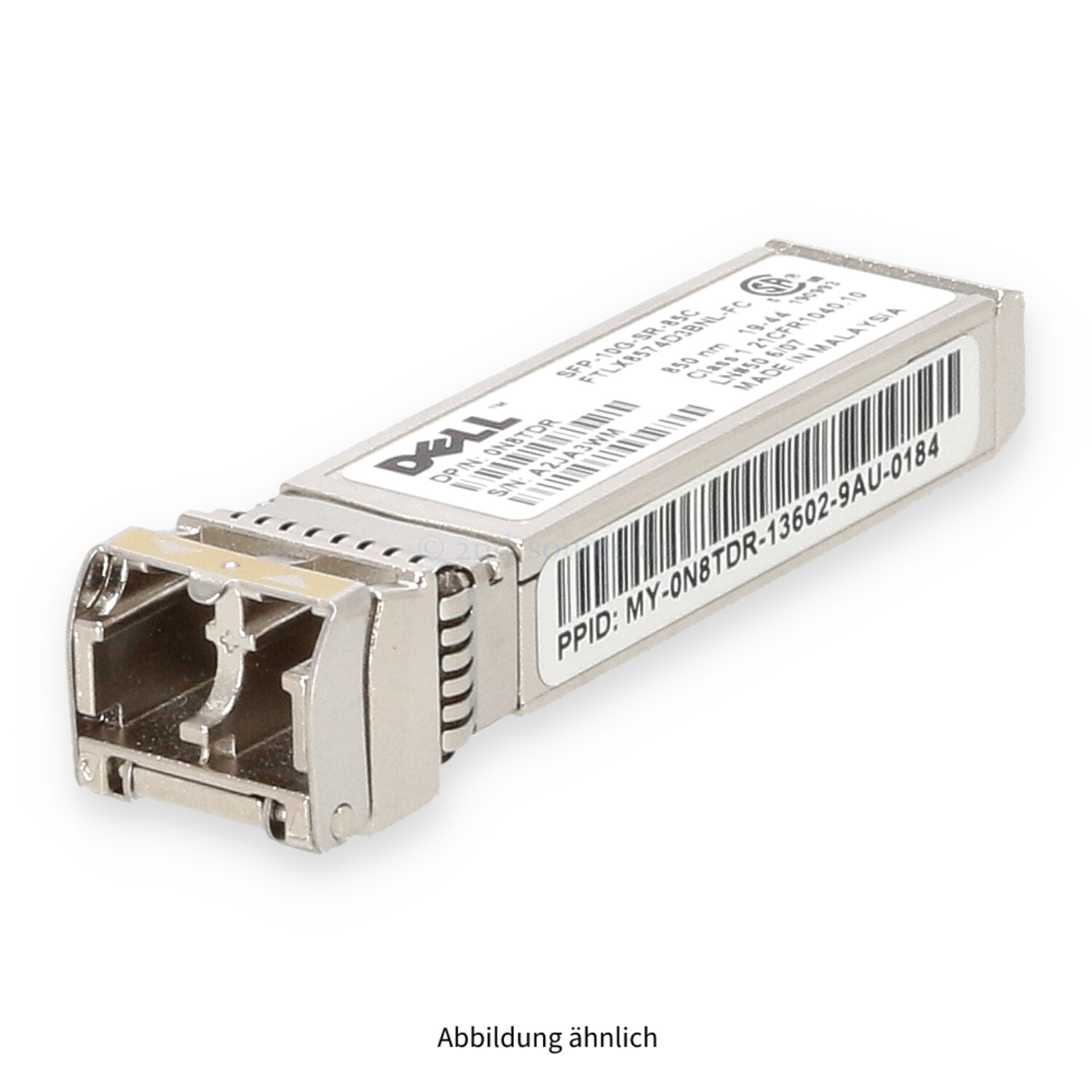 Dell 10GbE SFP+ 850nm Short Wave Transceiver Module N8TDR 0N8TDR