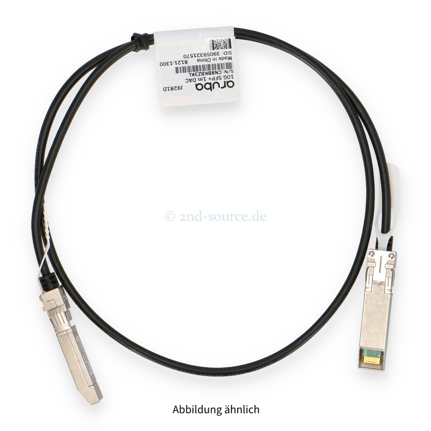 HPE Aruba 1.0m 10G SFP+ to SFP+ Direct Attach Copper Cable J9281D J9281-61301